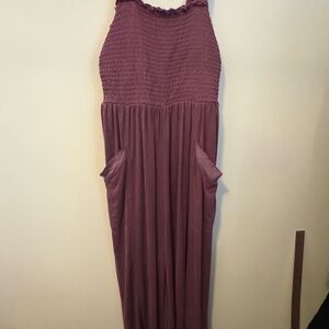COPY - Anthropologie Purple Sleeveless jumpsuit